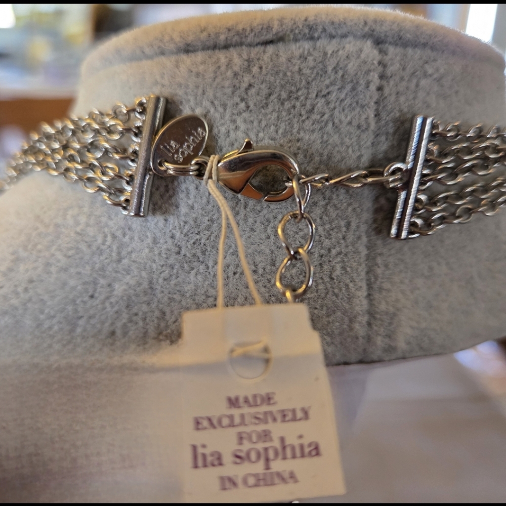 Lia Sophia Multi-Strand Necklace Statement Necklace - Picture 4 of 4